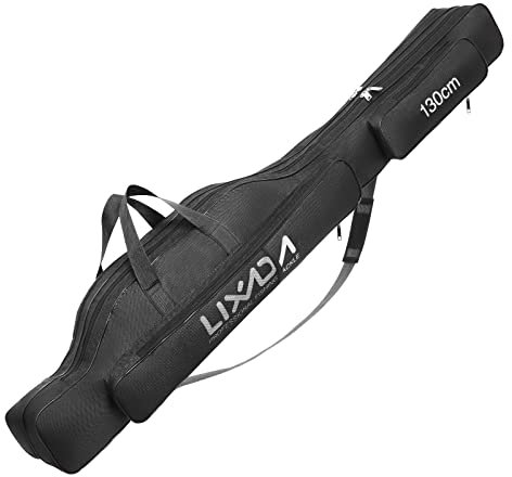 Lixada Angeltasche Rutentasche Rutenfutteral Angelkoffer Fischen-Beutel-beweglicher faltender 100cm/130cm/150cm