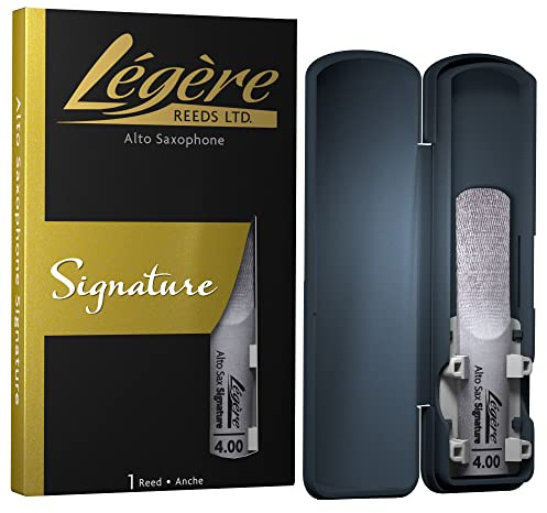 Légère Reeds - Alto Saxophone Reed, Signature, Strength 4.00 (ASG4.00) Premium Synthetic Woodwind Reed