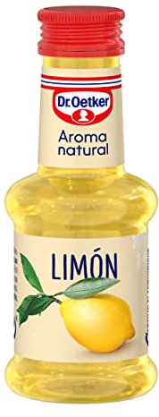 DR. OETKER Aroma Natural de Limón, Aroma Natural Líquido de Limón Especial para Postres y Batidos - Envase de 35ml (Cantidad Aproximada para 10 Dosificaciones)