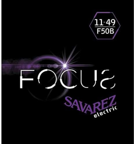 Savarez E-Gitarre-Saiten Focus Stainless Steel Satz Blues .011-.049 F50B