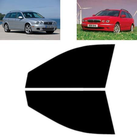 Tintcom.com Passgenaue Tönungsfolie für-Jaguar X Type 5-Porte Kombi 2003-2010 - Vordere Seitenscheiben (50% Hellschwarz)