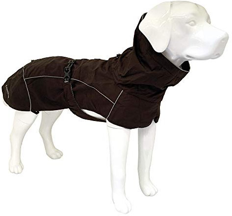 Croci Hiking - Mantel für Hunde, Regenmantel für Hunde, Makalu, Thermoregulierendes Futter, Farbe Schwarz, Größe 55 cm - 381 g