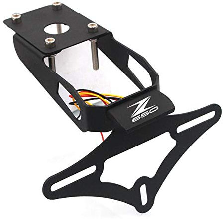 Uspick Motorradschwanz Tidy-Kennzeichenhalter für Kawasaki Z650 Ninja 650 2017 2018 2019+ Accessoires (Color : Z650 Logo)