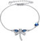 YAFEINI Dragonfly Armband Sterling Silber Herz Dragonfly Kristall Armbänder Dragonfly Schmuck für Frauen Mädchen Geschenke