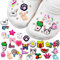 Favson Shoe Charms for Clogs 30 PCS, Different Shape Shoe Charms for Girls and Women, Pink DIY Decoration Cute Charms Shoe for Girls Birthday Gift Party