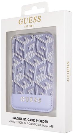 GUESS Geldbörse Card Slot GUWMSHGCFSEB GCube Stripe Blau