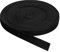 QUARKZMAN Schrägband, 1 Stück 11 Yard x 12mm - Baumwollstoffband, Rolle Schrägband für Kleidung, Accessoires, Taschen (Schwarz)