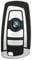 Replacement Keyless Entry Key Fob Cover for BMW 1 2 3 4 5 6 7 Series X3 X5 M2 M3 M5 F Series 235ix 320 E90 E92 E93 F10 F20 F30 F40 Key Fob Case Shell (Silver, 4 Buttons)