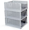 GREELUE Schrank Organizer Kleiderschrank 3 Stück, Faltbare Aufbewahrungsbox, Ordnungssystem für Schubladen, Schließfächer, Kleiderschränke (Grau)