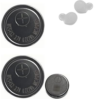 HIGHAKKU Replacement Battery M1254S2 Compatible with Ja-Bra Elite 75t In-Ear Bluetooth True Wireless Headphones Earphones Battery Pack of 2