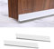 Furforstk paraspifferi sottoporta blindata 2 pezzi 3CM*1M paraspifferi porta ingresso, spifferi porta ingresso (risparmio energetico) Insonorizzazione e protezione dal freddo(bianco)