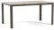 Milo Table rectangulaire 150 x 90 cm, pour intérieur et extérieur, en aluminium laqué, verre décoré, adaptable pour cuisine, salle à manger, terrasse, jardin pour 6 personnes (pierre grise, pieds