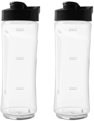 TYGHBNM Paquete de 2 Vasos de plástico for exprimidor, Pieza de máquina exprimidora de Vasos de licuadora, Compatible con Oster BLSTPB BLSTP2