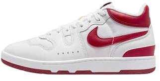 Nike - Attack Leather Trainers for Men and Women, white red, 9 UK