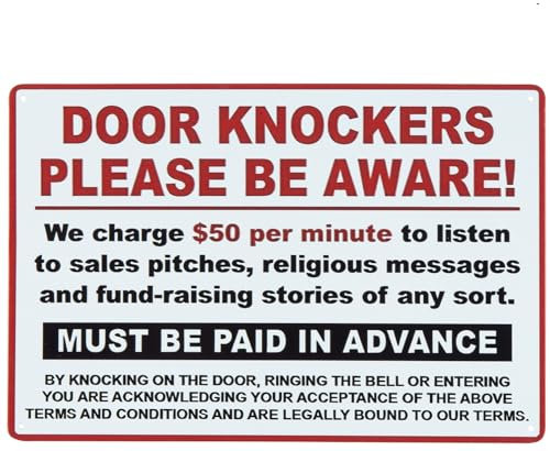 Door Knockers Please Be Aware Metal Tin Sign Funny Outdoor Road Yard Outside Sign Vintage Decor 12 X 8