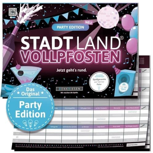 Denkriesen Spielblock Stadt Land Vollpfosten Party-Edition (1 piece)