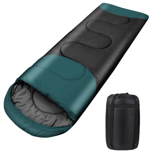 Schlafsack Outdoor für Camping 3 Jahreszeiten Erwachsene Schlafsack, 2 in 1 Funktion Deckenschlafsäcke, Warm, Leichtgewichtig, Wasserdicht für Rucksackreisen, Wandern und Reisen