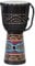 50cm Profi Djembe Trommel Bongo Drum Buschtrommel Percussion Motiv Buntes Muster Afrika Art - (Sehr gutes Instrument für Damen und Jugendliche guter Bass)
