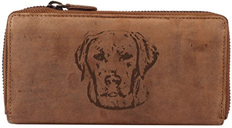 Greenburry Damengeldbörse Portemonnaie mit Hundemotiv Labrador Retriever Motiv