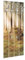 Bilderwelten Wandgarderobe Holz Morning Forest Garderobenpaneel + Haken Chrom, 100x40 cm