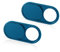 CloudValley Metall Webcam Abdeckung, 0.6mm Ultra-Dünn Metall Slider Kamera Cover Zubehör für Laptop, MacBook Pro*, MacBook Air, iPad Air, Handy, Tablet, Mac, PC, 2 Blau