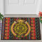 Veryday Aztekisch Maya Kalender Fußmatte Türmatte Eingangsmatte Fußabtreter Fußabstreifer Türvorleger Schmutzfangmatte Sauberlaufmatte Haustürmatte für Innenbereich Multicolor 40x60cm