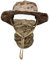 QMFIVE Taktische Boonie Hut Schal Unisex Camouflage Abgerundete Hut Fischer für Tactical Airsoft Paintball Aufstieg Camping (A-AOR1, 1)
