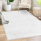 payé Teppich Wohnzimmer Hochflor Shaggy - 200x290cm - Weiß Einfarbig Uni Flauschig Modern Boho Deko Teppiche Weich Schlafzimmer