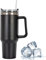 Somerway 1182ml 40oz Kaffeebecher to Go, Doppelwandiger Edelstahl Vakuum Isolierbecher mit Griff und Stroh, Tragbare Autobecher Becher Tumbler Thermobecher Kaffeetasse für Heißer und Kalter Getränke