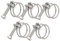 25-29mm Double Wire Hose Clamps, 201 Stainless Steel Hose Clips, Universal Plumbing Pipe Tube Fastener Adjustable Hose Hoop (Pack of 5)