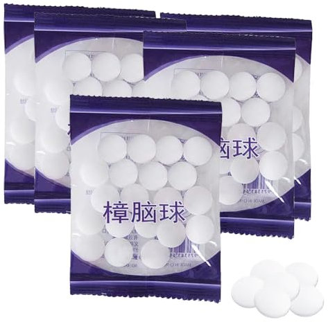 SKYPRO 5Pack Hight-quality Closet Protection – Moth Balls for Effective and Long Lasting Protection Against Moths, Pests, and Odors