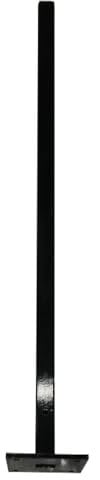 HORI® WPC Zaun Konsole Stahl schwarz – Sichtschutz Pfosten Basis zum Aufschrauben oder Einbetonieren, wetterfest I Für Pfosten 185 cm I zum Aufschrauben