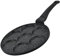 Herzberg, HGCP267HO, Antihaft-Pfannkuchen- und Pfannkuchenpfanne aus Marmor, 7 Stellen, ideal für gesundes Kochen, kratzfest, leicht zu reinigen, 26 cm, schwarze Farbe