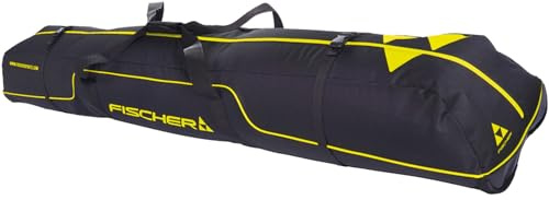 Fischer Skicase Alpine Race Skitasche, 190 cm, mit Griff-Kompressionsriemen, Doppelreißverschluss mit einfachem Zugang und strapazierfähigem Stoff für Bergausflüge und Flugreisen, 3 Paar