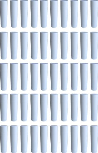 50 Lippenstift-Hülsen weiß, leer, zum Selbstbefüllen