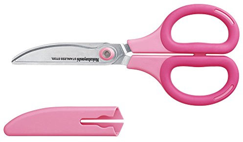 Nakabayashi Co.Ltd, taglio Sakutto Hikigiri, forbici, anti-glue (rosa)