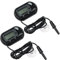 2Pcs Thermomètre Aquarium - Digital LCD Thermometre avec Ventouse et Sonde à Immersion, Convient pour Terrarium et Boîtes à Reptiles