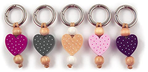 Schlüsselanhänger - mit Namen - handmade - personalisiert - Kinder - Erwachsene - Taschenbaumler - Herz - Schlüsselring