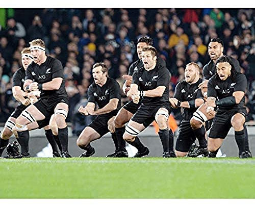 Artery8 New Zealand Rugby Legends World Cup Haka Photo Unframed Wall Art Print Poster Home Decor Premium