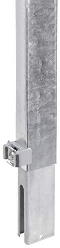 Alberts 672683 Zaunerhöhung Erhard | zur einfachen Erhöhung eines vorhandenen Doppelstabmattenzaunes | feuerverzinkt | Höhe 800 mm | für Pfosten 60 x 40 mm