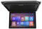 Lettore a soffitto per auto, supporto per monitor a soffitto per auto ribaltabile da 15,6 pollici 1080P MP5, FM, ingresso USB/HD Monitor per montaggio su tetto per auto con pulsante a sfioramento
