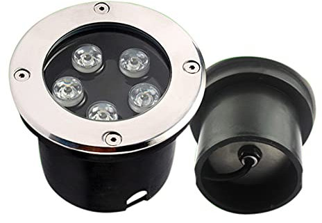 WZYJLyds Basse tension Spot LED Exterieur Encastrable IP68 eclairage sous marin AC/DC 24V spots LED encastrables au sol pour extérieur, de jardin, autour de la piscine(Blue light,3W)