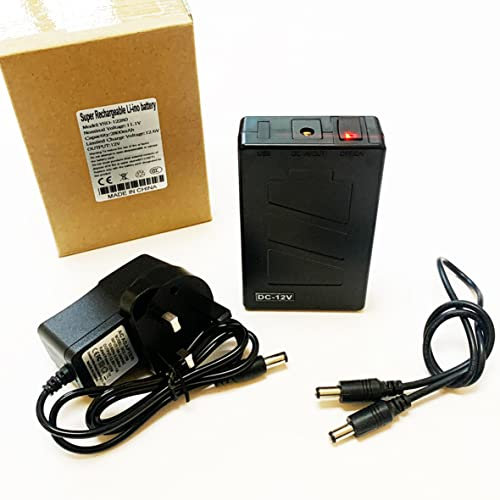 12v 2800mAh Rechargeable Power Pack Bank Portable Battery +UK Charging Adapter