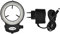 144 LED-Ringlichtquelle Mikroskope Stereomikroskope Helligkeitsverstellbare Ringlampe für Mikroskopkamera Industriezubehör mit Netzteil(Black-EU-Stecker)