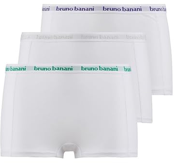 bruno banani Pantys Damen Flooding Baumwolle mit Gummibund - 3er Pack | Atmungsaktive Baumwolle, flexibler Bund ohne Rutschen, nahtfreier Schnitt, farblich abgesetzter Bund im 3er Set