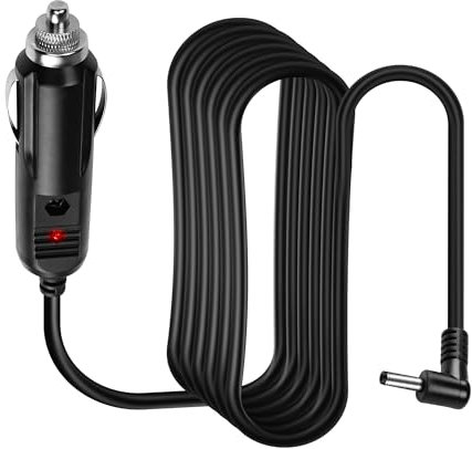 MEIRIYFA Car DC3.5 Charger Power Cord 12V Car Cigarette Lighter Plug Adapter Wire Radar Detector Cable for Car Radars RAD - 2M