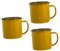 TOPBATHY 3 Pcs Retro Iron Mugs Enamel Mugs Handles Small Wine Cup Home Tableware Hot Cup