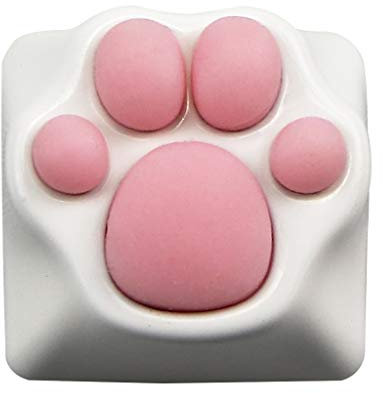 CASNO ilicone Kitty Paw Backlight Keycap for Cat Paw Pad Backlit Keyboard for key Cap Tranlucent