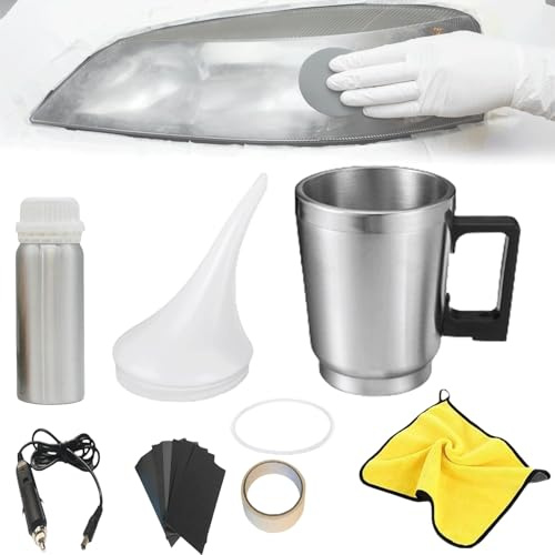 Vapor Headlight Restoration Kit,Vapor Headlight Restoration,Headlight Restoration Kit,Car Headlight Restoration Kit for Repair Headlight Yellowing,Oxidation,Scrashes (1set 50ml)