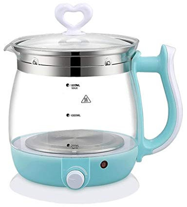 Hervidor eléctrico de vidrio transparente para el hogar, olla de ebullición eléctrica de calentamiento rápido, hervidor de vidrio Safehappy